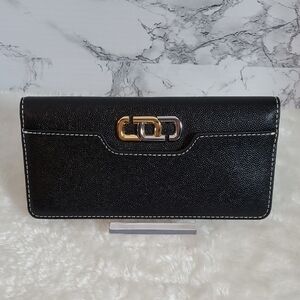 Marc Jacobs The J Link Open Faced Black Wallet NWOT